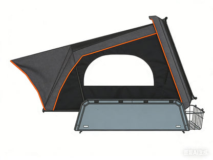 Skygii Hidden Truck Pickup Canopy Tent - Easy Install for Camping Enthusiasts